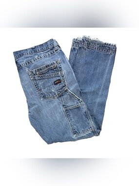 Ariat FR M4 Relaxed Boot Cut Jeans Men's 38x34 Denim Blue Workwear Carpenter